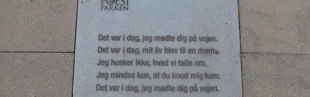 Flisepoesi "Det var i dag, jeg mødte dig på vejen"
