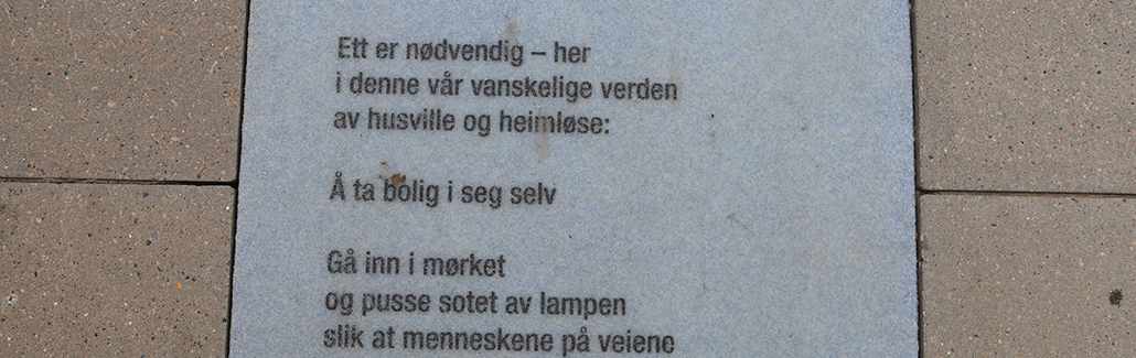 Norsk flisepoesi "Ett er nødvendig - her