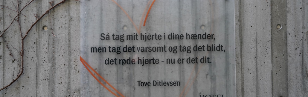 foto af poesiværket Så tag mit hjerte